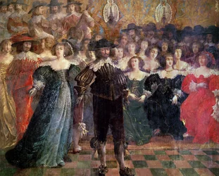 The Court Ball (vægmaleri) (detaljer)