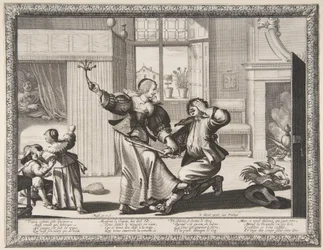 The Husband-Beater, ca. 1633 (ætsning og gravering)