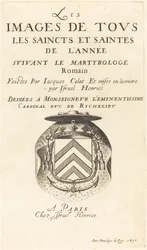 Titelside til Callots "The Calendar of Saints"