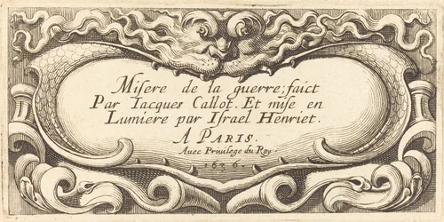 Titelside til Callots "The Small Miseries of War"