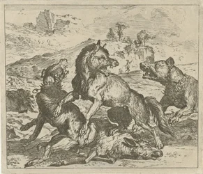 Ulv angrebet af hunde Forskellige dyr (serietitel)