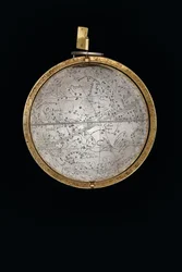 To enestående jord- og himmelkloder, støttet af Hercules og Atlas, Augsburg, 1697-99