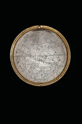 To enestående jord- og himmelkloder, støttet af Hercules og Atlas, Augsburg, 1697-99