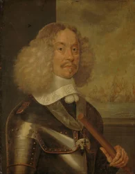 Portræt af Jacob Baron van Wassenaer, Lord of Obdam, løjtnant-admiral af Holland og Vest-Friesland