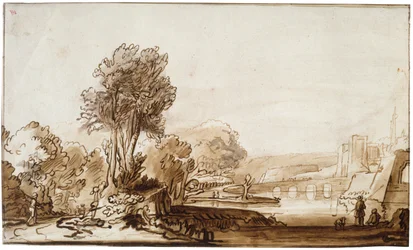 En døråbning til slottet, 1600-tallet.