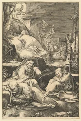 Kvalen i haven, fra The Passion of Christ, ca. 1598-1653.
