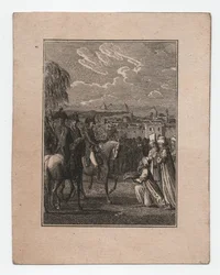 Napoleon i Egypten, ca. 1795 (kobberstik)