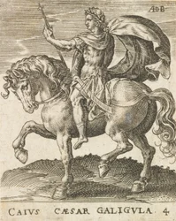 Caius Caesar Galigula fra Twelve Caesars on Horseback, ca. 1565-1587., ca. 1565-1587.
