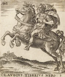 Claudius Tiberius Nero fra Twelve Caesars on Horseback, ca. 1565-1587., ca. 1565-1587.
