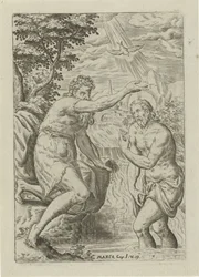 Kristi dåb Scener fra Bibelen (serietitel) Biblia sacra (serietitel)