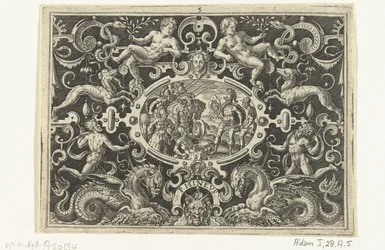 Perseus viser sit Medusa-skjold til Phineus PHINEUS (titel på objekt)