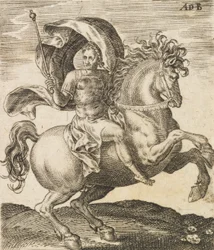 Sergius Galba fra Twelve Caesars on Horseback, c1565-1587.