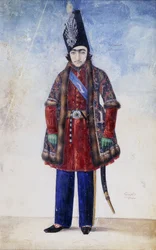 Portræt af den unge Nasr al-Din Shah, ca. 1845-6