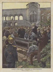 Verdis begravelse i Milano, begravelse på den monumentale kirkegård