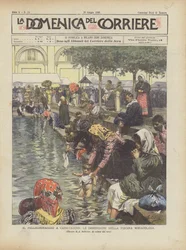 Pilgrimsrejsen til Caravaggio, fordybelsen i den mirakuløse pool