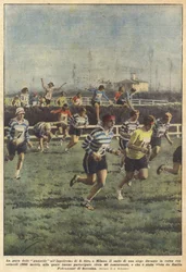 Gazelleløbet på SAN Siro Hippodrome i Milano