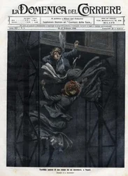 To kvinder faldt fra en elevator i Napoli i 1910.
