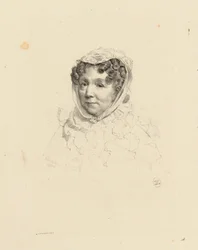 Portræt af Madame Desforges, Devérias kusine (IFF 40)