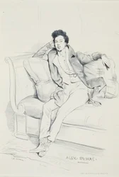 Portræt af Alexander Dumas