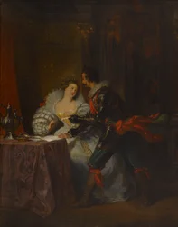 Le Duc et la Duchesse de Guisse. Efter Henrik III og hans domstole af Alexandre Dumas, 1829.