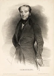 Portræt af operasangeren Antonio Tamburini 1800-1876,