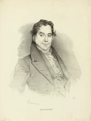 Portræt af sangeren og komponisten Gioseffo Catrufo 1771-1851, 1830.