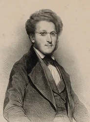 Portræt af violinisten og komponisten Heinrich Panofka 1807-1887, 1840.