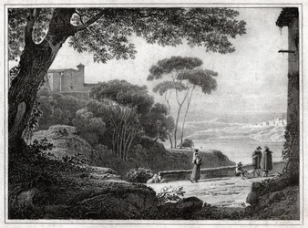 Albanosøen. (gravering omkring 1820)
