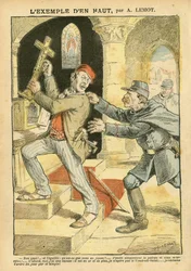 Illustration af Achille Lemot (1846-1909) i Le Pelerin