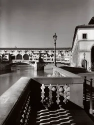 Ponte Vecchio, Firenze, Italien, ca. 1955 (s/h-billede)