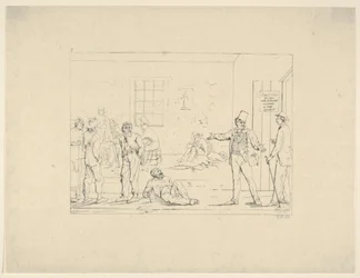 Køb af en stedfortræder i Norden under krigen fra Confederate War Etchings, 1861-63.