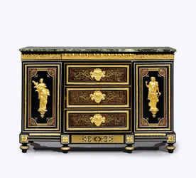 Sen Louis XVI ormolu-monteret boulle-marquetry sideskab
