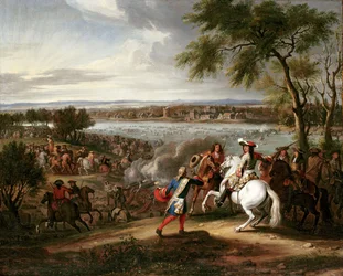 Kong Ludvig 14. af Frankrig krydser Rhinen, 12. juni 1672