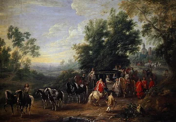 Rejsende procession af en prinsesse
