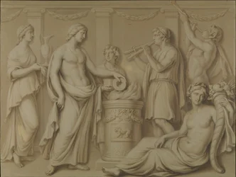 Ceremoniel scene, 1765-66.