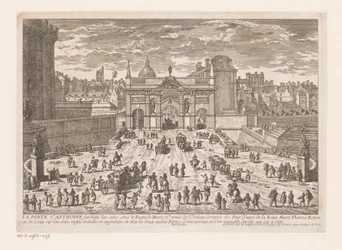Udsigt over Porte Saint-Antoine La Porte St. Antoine (...) (titel på objekt)