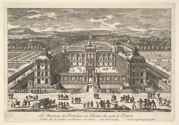 Château de Richelieu en Poictou fra indgangssiden, 1600-tallet.