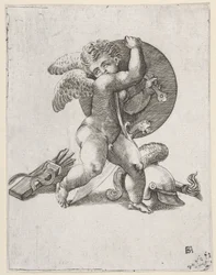 Amor med Mars-våben, c1547-62.