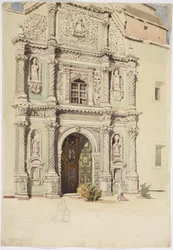Katedral, Aquascalientes (akvarel)