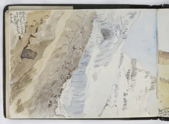 Skitsebog med akvareller, tegninger og noter, Mexico, 1896-1898 (akvarel)