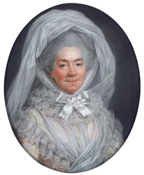 Portræt af en dame, kendt som Madame Poisson, mor til Madame de Pompadour