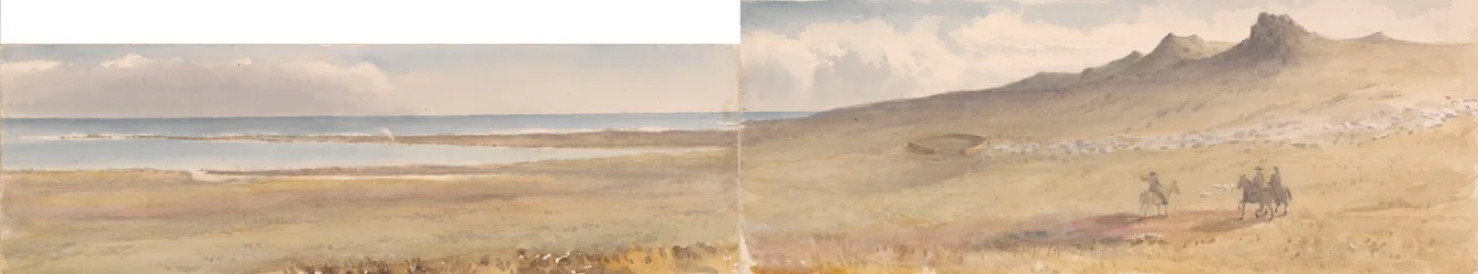 Mount William, Falklandsøerne, maj 1849 (akvarel)