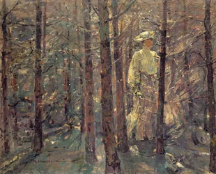 Kvinde i en skov, 1906
