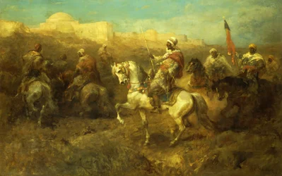 Arabiske ryttere i marts,