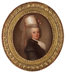 Portræt af dronning Marie Antoinette af Frankrig 1755-1793, 1789