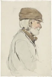 Dame med parasol, set bagfra