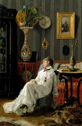 Luren. Maleri af Adolfo Belimbau (1845-1938)