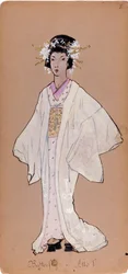 Kostume af karakteren Cii cio san til operaen "Madame Butterfly" af Giacomo Puccini
