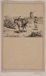 Æslet. Nr. 4 i Chr. Winther og M. Rørbye, "25 Billeder for små børn"
