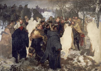 Frederik den Stores tale til sine generaler før slaget ved Leuthen 1757. Ufuldendt